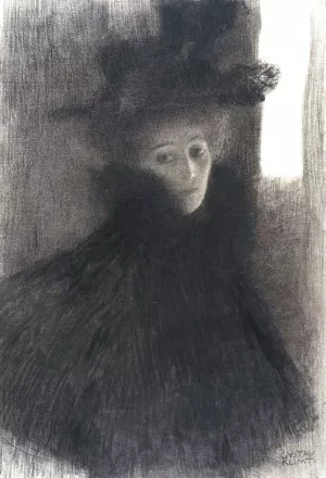 Portrait of a Lady with Cape and Hat