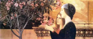 Two Girls with an Oleander